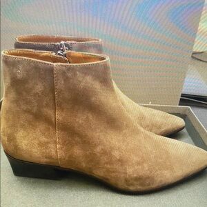 Tan Suede Ankle Boots